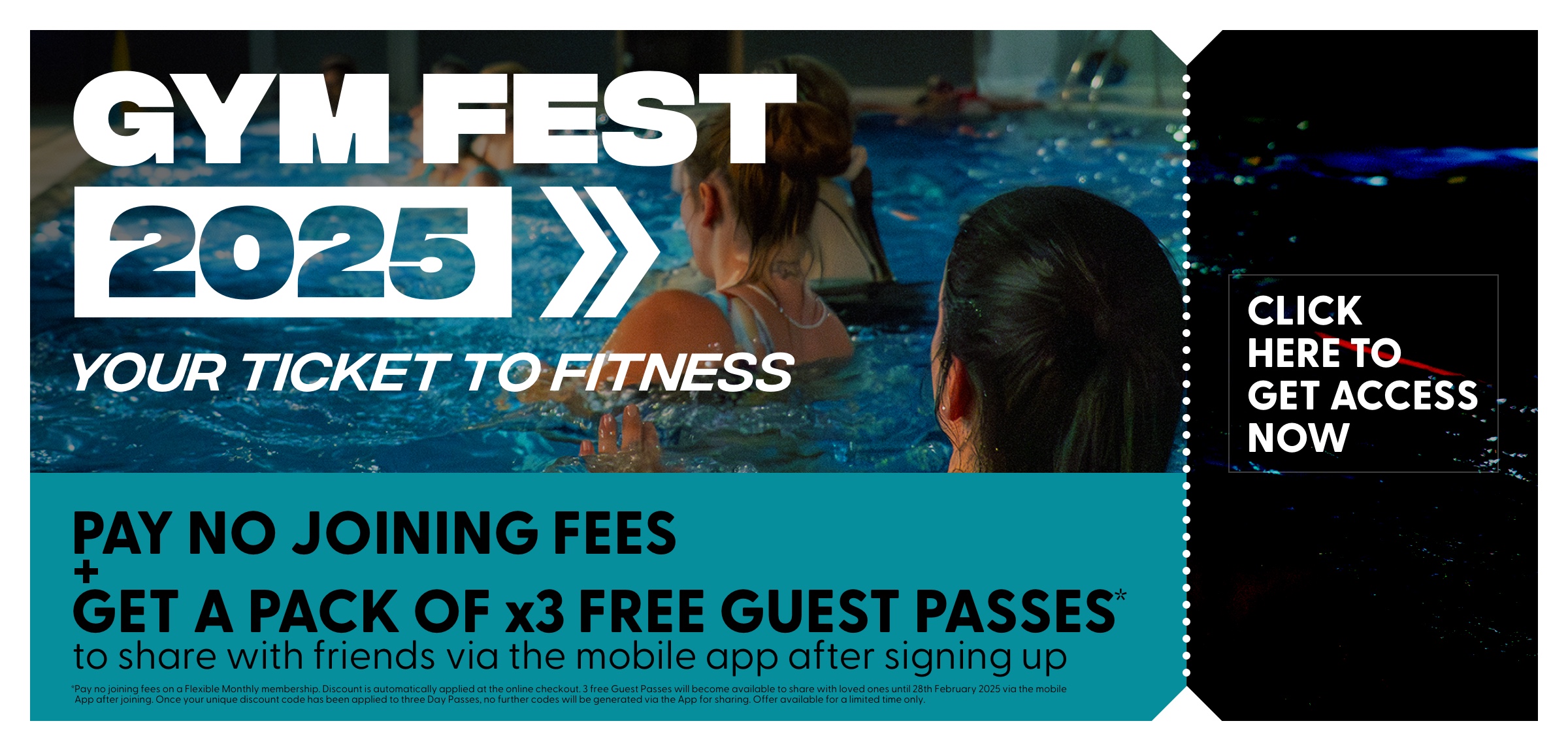 Gym Fest 2025 - Pay No Gym Joining Fees and x3 Free Guest Passes