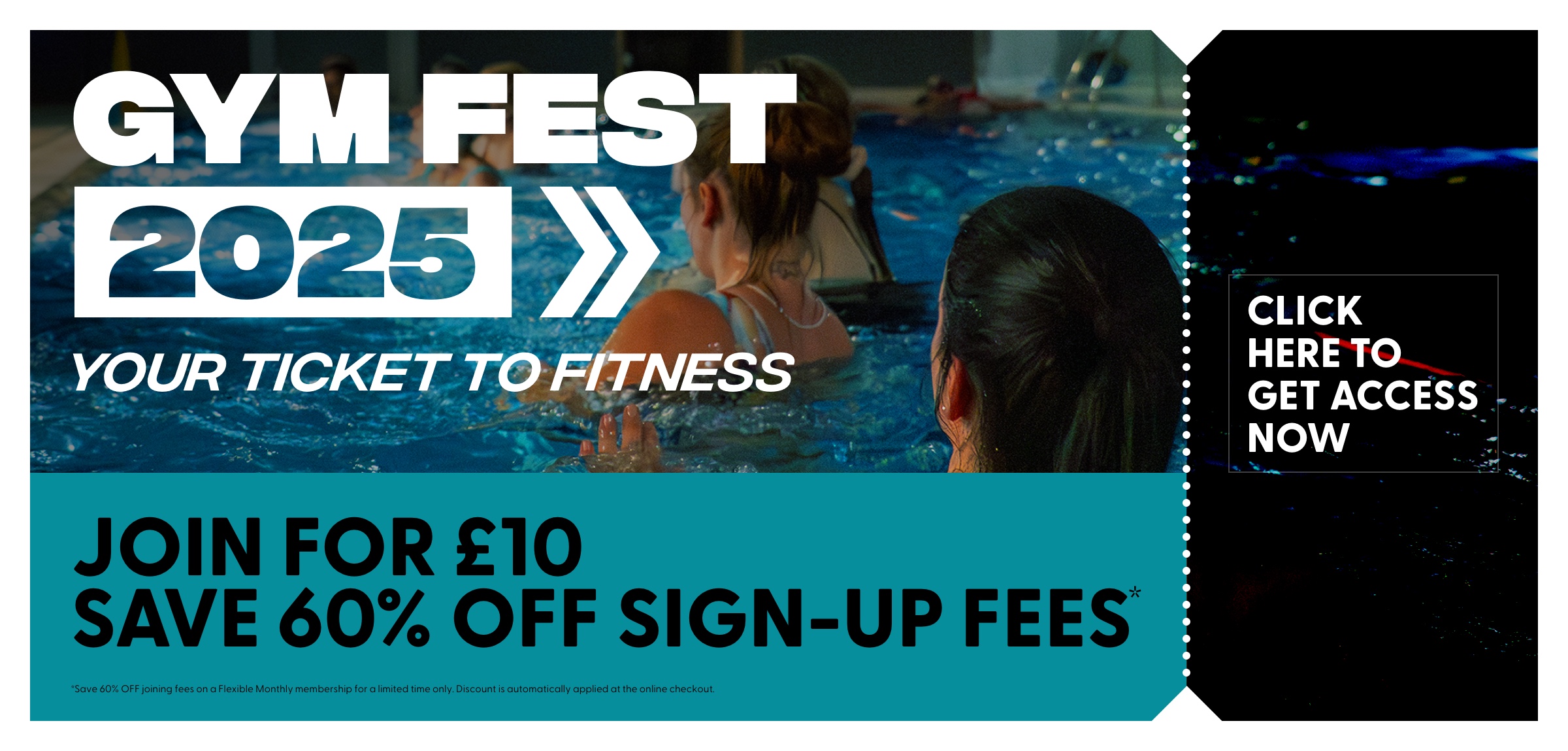 Gym Fest 2025 - Join Gym for £10 (Save 60% off sign-up fees)