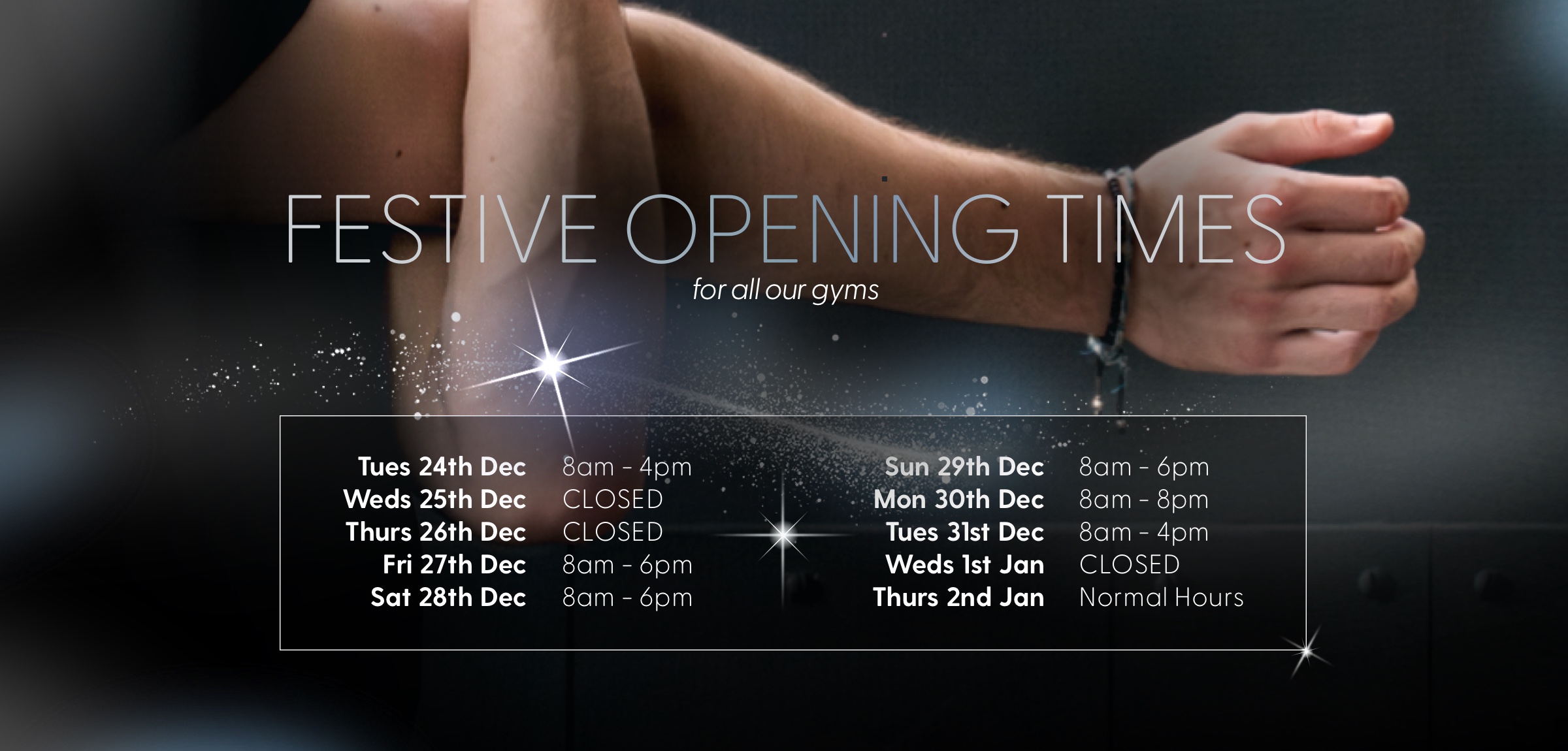 Festive Opening Times